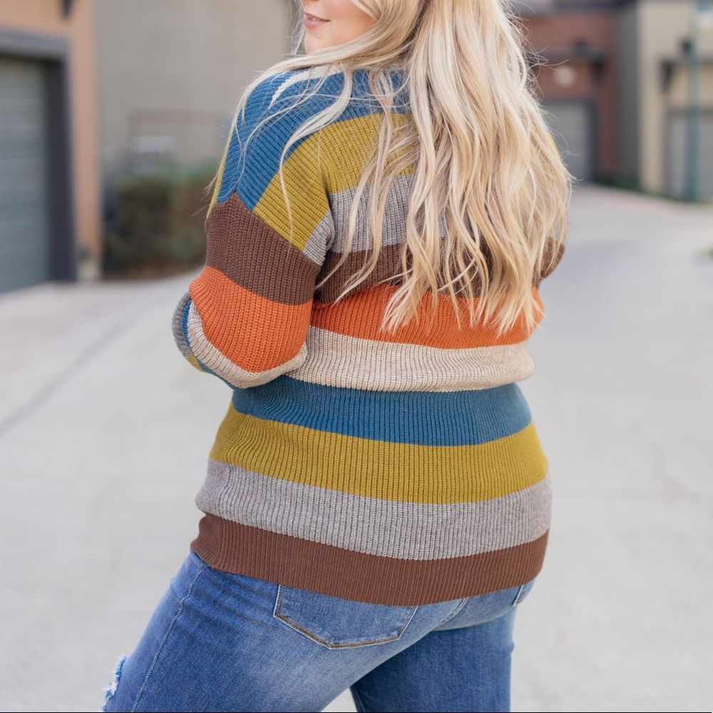 Summoning Fall Striped Sweater - Picture 10 of 14